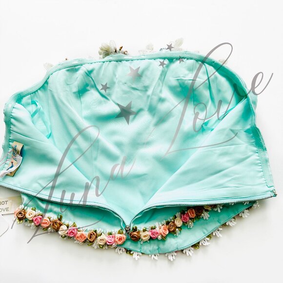 FILLYBOO Peaches & Pearls Bustier In Pastel Aqua (size S) NWT - Picture 8 of 10